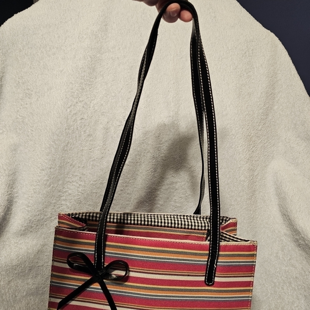 Beautiful Pink Striped Tote Bag - Picture 8 of 9